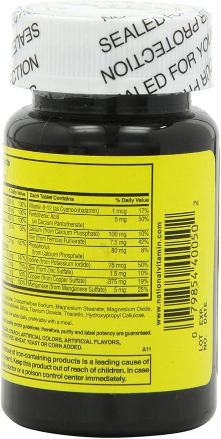 Nature's Blend NAT B MULTIVITAMIN & MIN TB, Assorted, 100 Count (Pack of 2)
