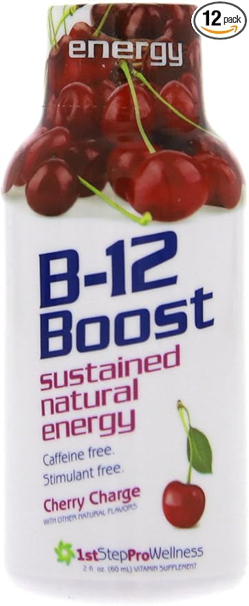 B-12 Boost Cherry Charge 12 (2 fl oz) bottles