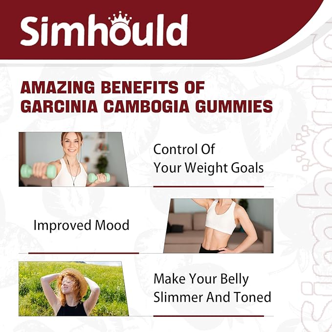 2 Pack Sugar Free Garcinia Cambogia Gummies - 3000mg 95% HCA with L-Carnitine, Energy Boost, Strawberry Flavor Gummy Easier to Take Than Pills & Capsules 120 Counts