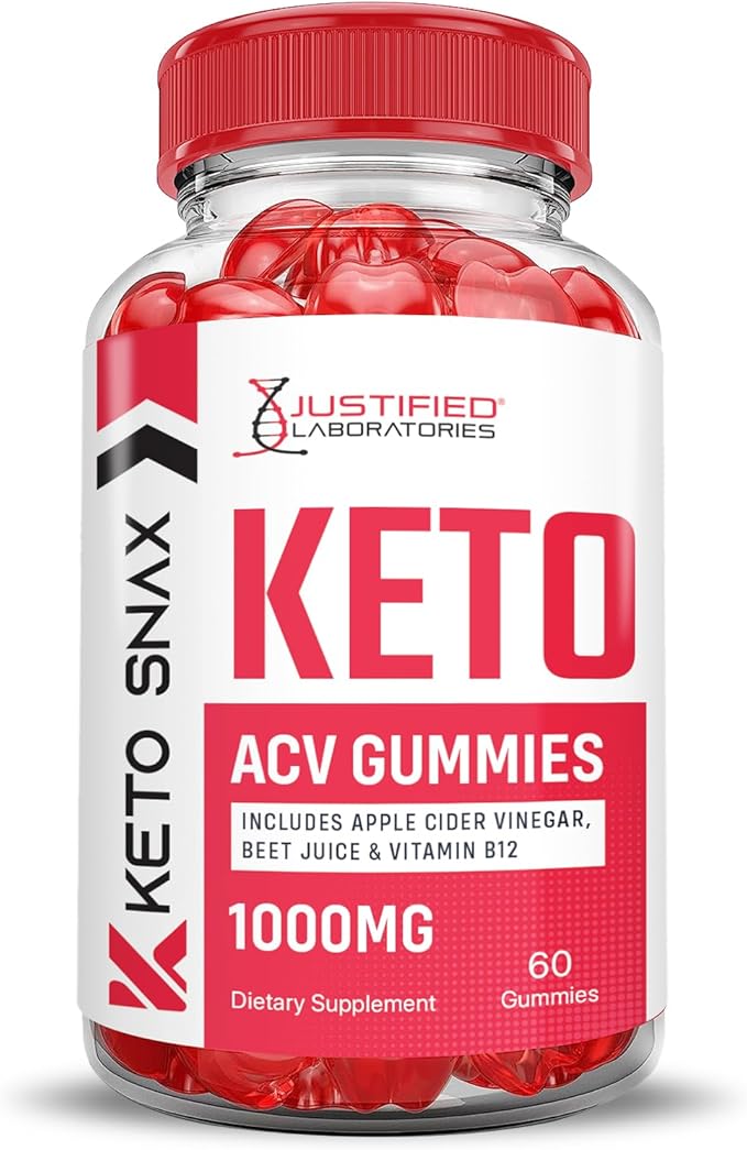 (5 Pack) Keto Snax Keto ACV Gummies Advanced Formula 1000MG Keto Snax Keto Gummies Apple Cider Vinegar Formulated with Pomegranate Beet Juice Powder B12 Vegan Non GMO 300 Gummys