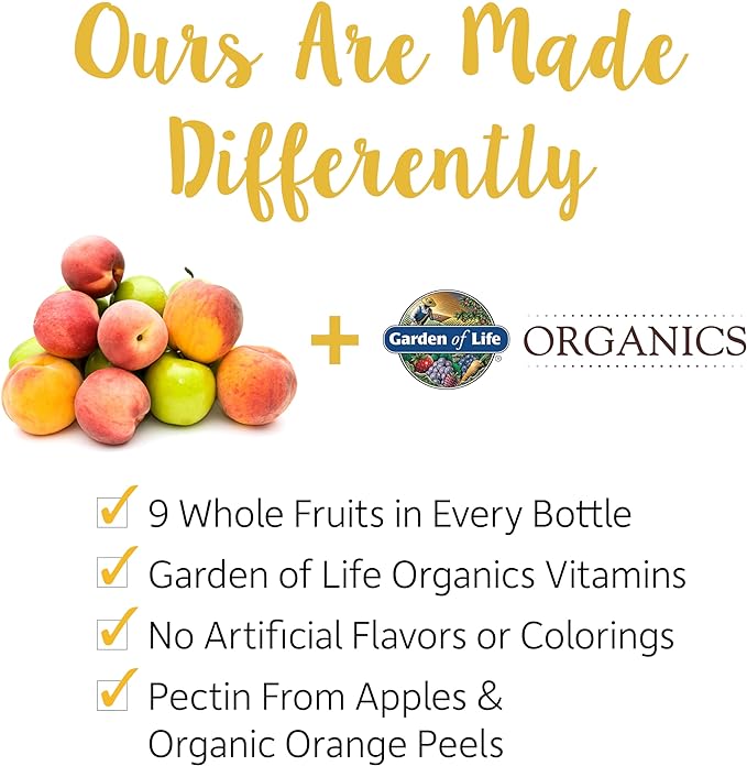 Garden of Life Organics Women's Gummy Vitamins - Berry - Certified Organic, Non-GMO, Vegan, Kosher Complete Multi - Methyl B12, C & D3 - Gluten, Soy & Dairy Free, 120 Real Fruit Gummies