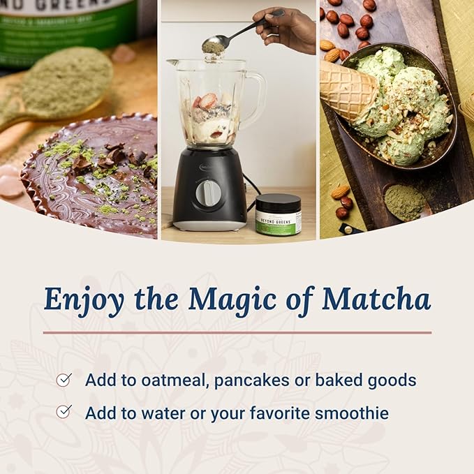 Live Conscious Beyond Greens Superfood Powder - Delicious Debloating Super Greens Powder - Matcha Greens Blend w/Chlorella, Echinacea, Probiotics for Immune Support & Energy