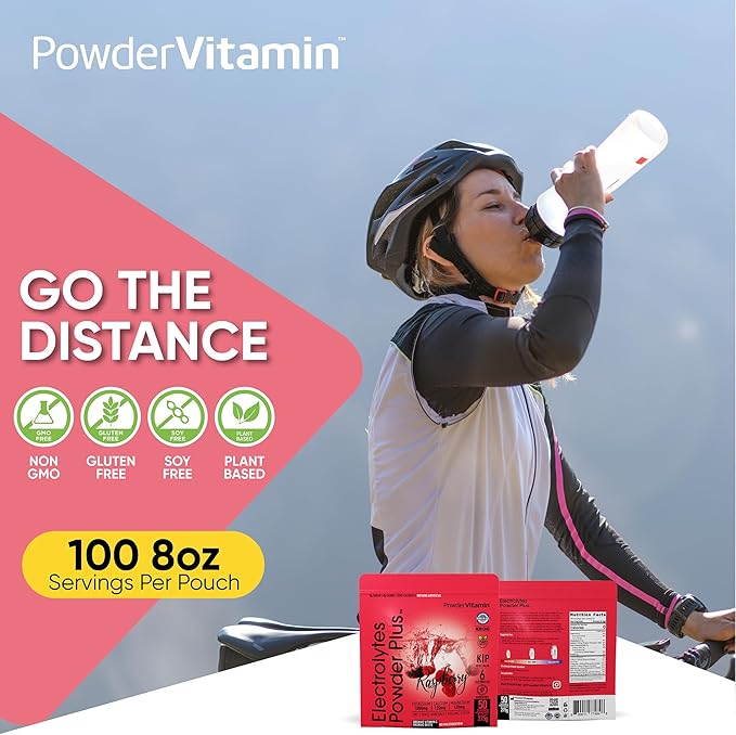Electrolytes Powder Plus (50 Servings) Raspberry Electrolyte Powder Zero Calorie Keto, 0 Sugar, No Maltodextrin,1000mg Potassium,120mg Calcium,120mg Magnesium, Hydration Powder