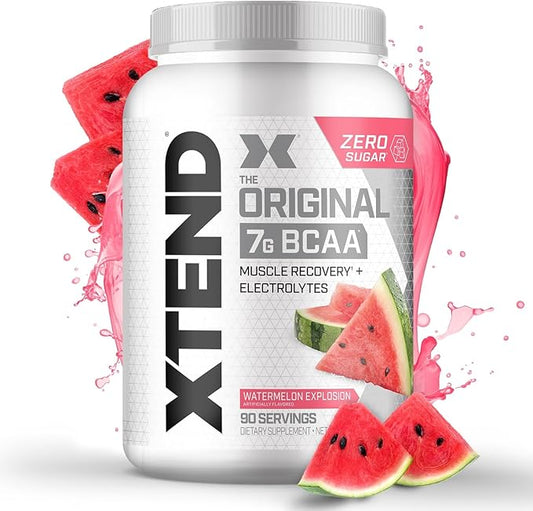 Xtend XTEND Original BCAA Powder 7g BCAA and 2.5g L-Glutamine, Sugar Free Post Workout Muscle Recovery Drink with Amino Acids for Men & Women, 90 Servings