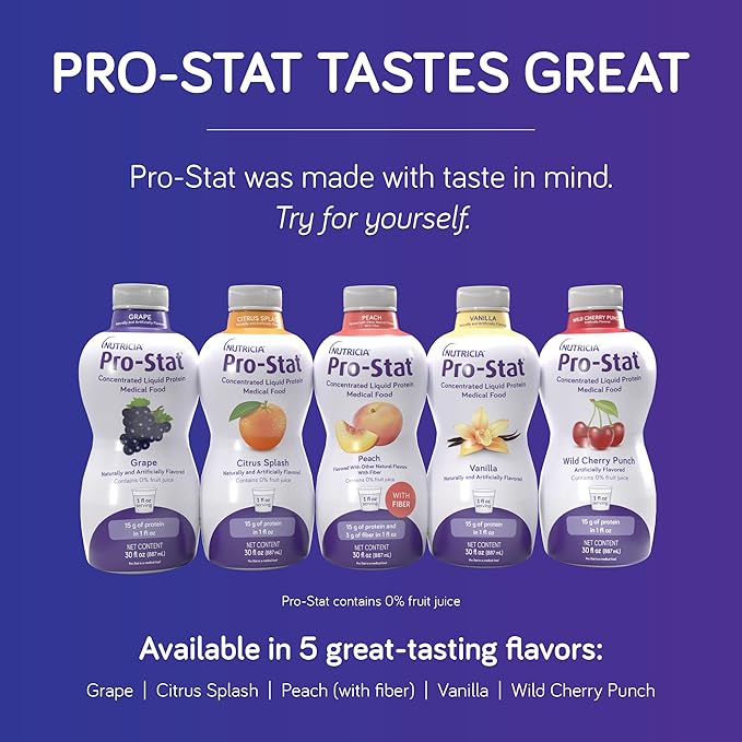 Pro-Stat Concentrated Liquid Protein Medical Food - Vanilla Flavor, 30 Fl Oz Bottle (Case of 6)