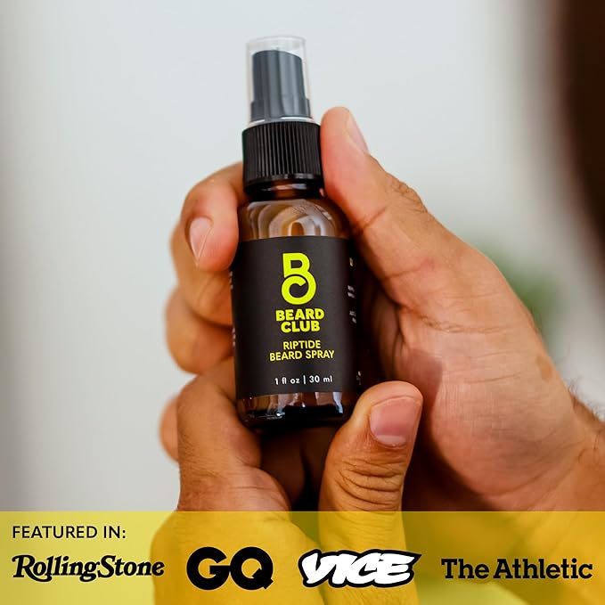 The Beard Club Riptide Beard Softening Spray by Beard Club - Nourishing & Styling Formula for Enhanced Beard Growth, Softness & Shine - Enriched with Natural Ingredients for Healthy Facial Hair