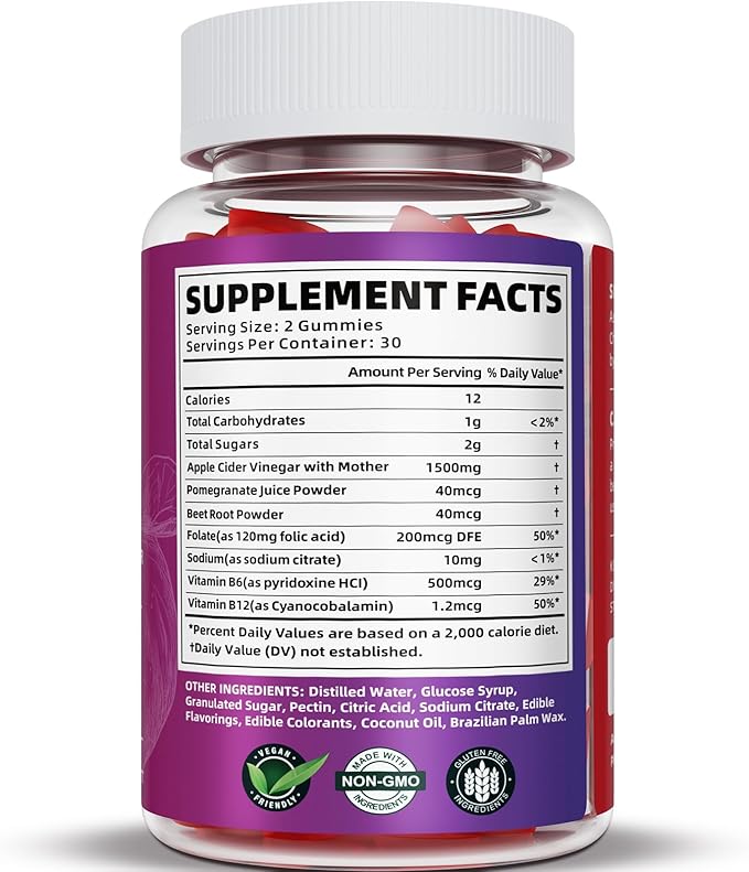 (3 Pack) Keto ACV Gummies Extreme 1500MG Keto Gummies Apple Cider Vinegar Formulated with Pomegranate Beet Juice Powder B12 Vegan Non GMO 180 Gummys