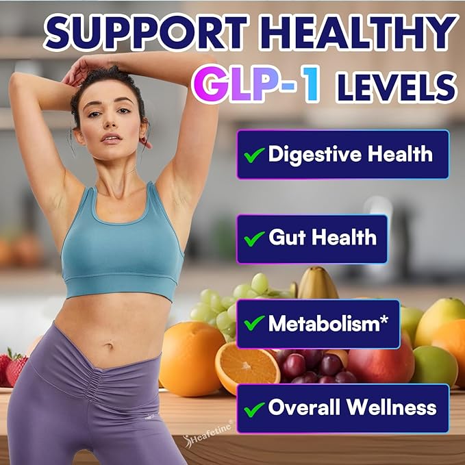 GLP-1 Supplement Support, with Naturally GLP-1 Supplement Probiotic, Hops & Green Tea Extract, GLP 1 Supplement for Gut, Energy, GLP-1 Levels & Overall Health - 420 Capsules