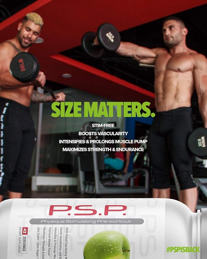 Metabolic Nutrition P.S.P. Physique Stimulating PreWorkout 672g Zero Sugar Caffeine Free (Fruit Punch)