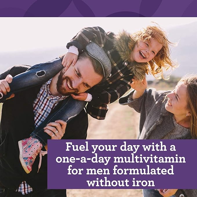 INNATE Response Formulas Men's One Daily Iron Free - Daily Multivitamin For Men Free of Iron - With B Vitamins - Vegetarian, Non-GMO, and Gluten-Free - 60 Count (60 Servings)