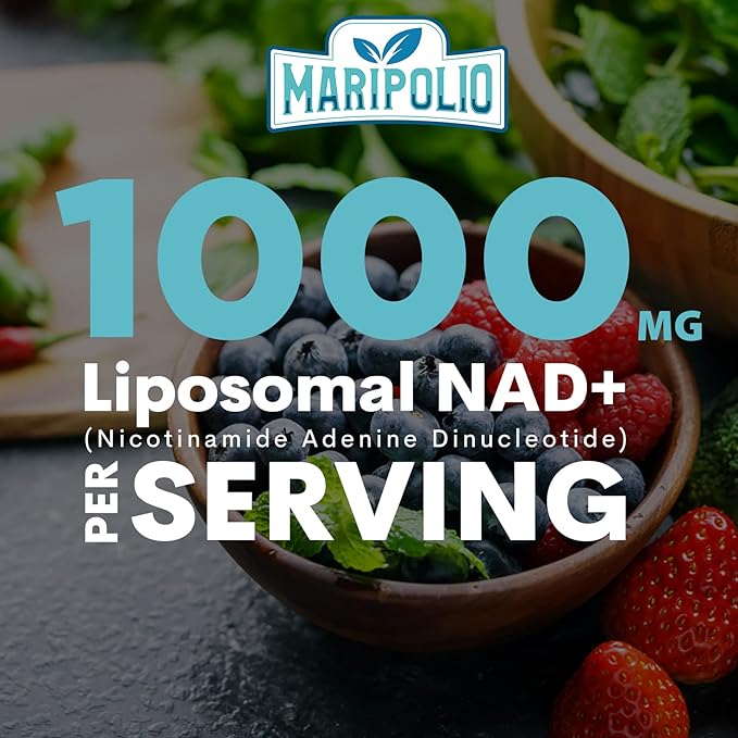 Liposomal NAD+ Supplement 1000 mg | Highest NAD Pontecy | Max Absorption | Pure NAD Supplement | Energy and DNA Repair, Aging Defense, Brain Function | 180 Softgels