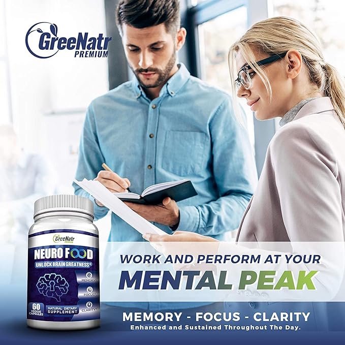 Brain Supplement to Enhance Memory, Energy, Focus, and Clarity with B1, B6, B12 Vitamin, Folic Acid, Calcium and Ginkgo Biloba for Men and Women (12 Bottles)