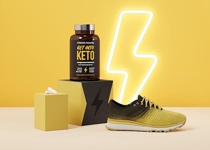Vitamin Bounty Get Into Keto Pills - Premium Raspberry Ketones, Promotes Ketosis for Women and Men, Supports Keto Diet, Green Tea, Boosts Energy, Non-GMO - 60 Capsules