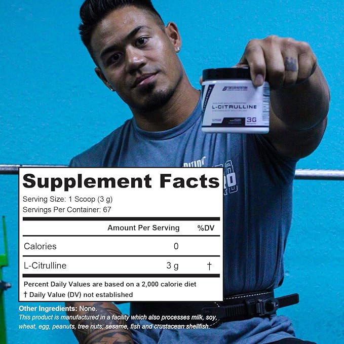 Cutler Nutrition Jay Essentials 100% Pure L-Citrulline Powder Unflavored 3g Per Serving Supports Endurance and Pumps (67 Servings)