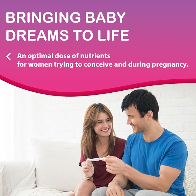 Fertility Supplements for Women, Prenatal Vitamins for Women with Myo-Inositol & D-Chiro Inositol, Folate, Herbs, for Hormonal Balance*, Fertility, 360 Prenatal Gummies (Raspberry)