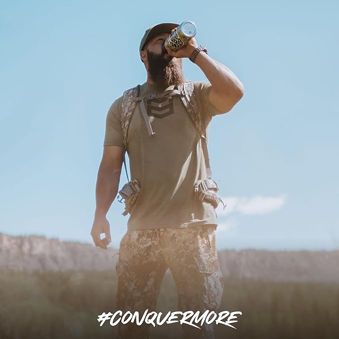MTN OPS Hydrate Electrolytes Powder Drink Mix, 20 Single Serving On-The-Go Electrolyte Packs with Over 1000mg of Electrolytes per Serving, Mango Peach