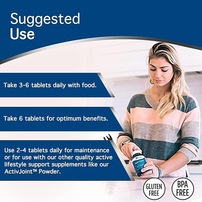 Trace Minerals ActivJoint Platinum - Bone Health & Strength Support Supplement - Supplement for Joint & Muscle Health Support - Healthy Heart Supplement with Magnesium - 180 Tablets (30 Servings)