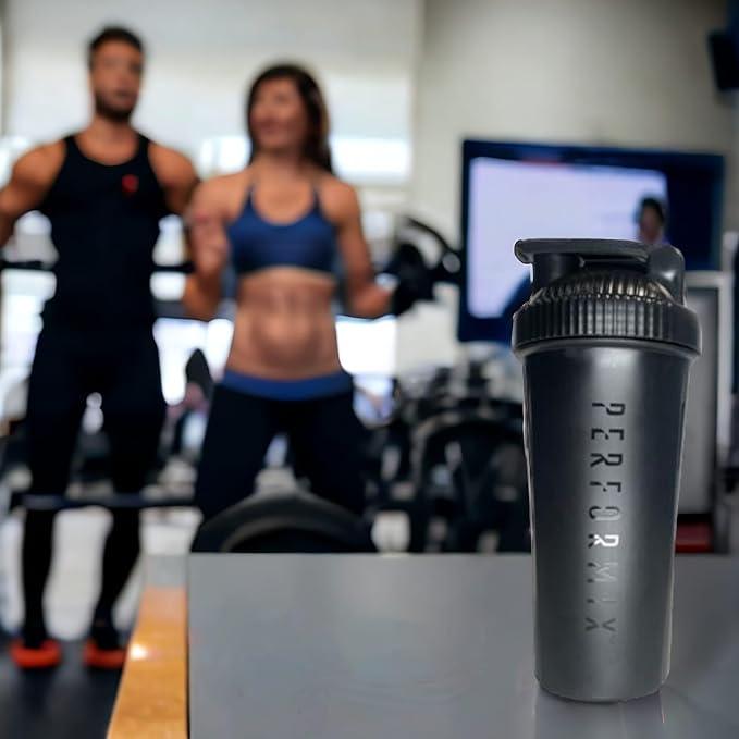Classic Shaker Bottle for Protein Shakes Pre Workout and Supplements Plastic Whisk for that Perfect Mix Every Time | 28-Ounce | Black (2-Pack)