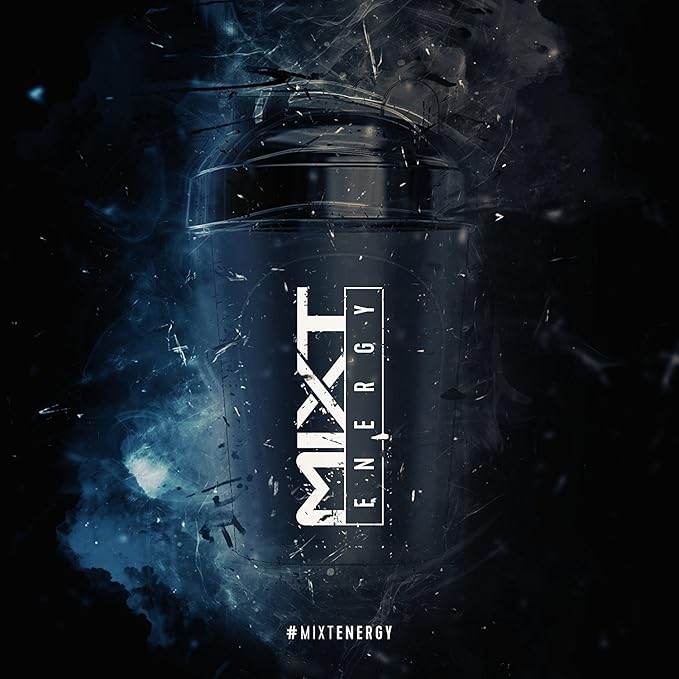 MIXT Energy Shaker Bottle, 16 oz. Shaker Bottle, BPA Free & Lid Mixing Technology (16 oz, Orange)