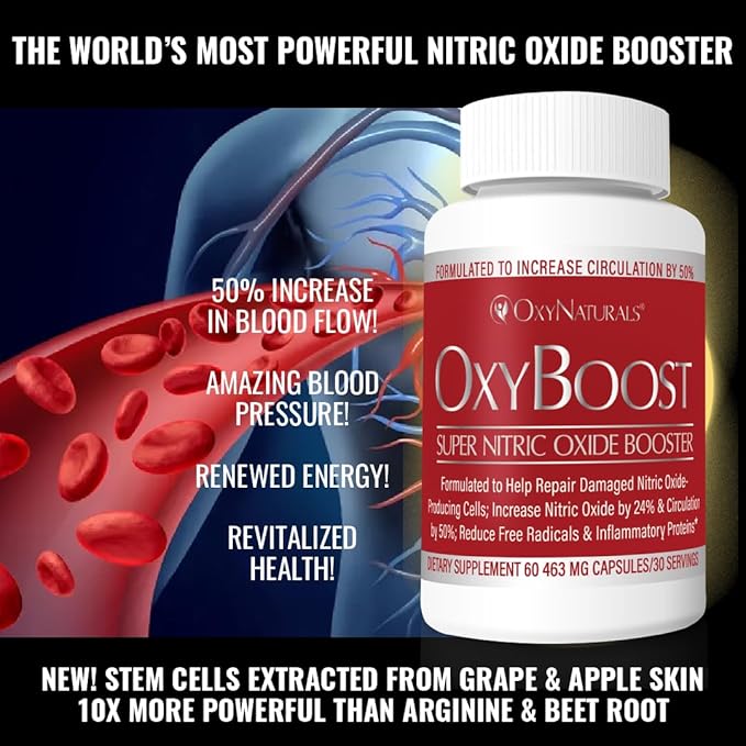 OxyBoost - Nitric Oxide Supplement (1 Bottle - 30 Servings)