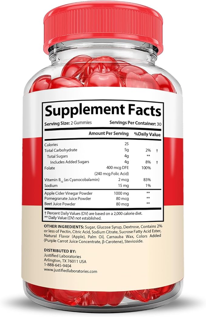 (5 Pack) Truly Keto ACV Gummies Advanced Formula 1000MG Truly Keto Gummies Apple Cider Vinegar Formulated with Pomegranate Beet Juice Powder B12 Vegan Non GMO 300 Gummys