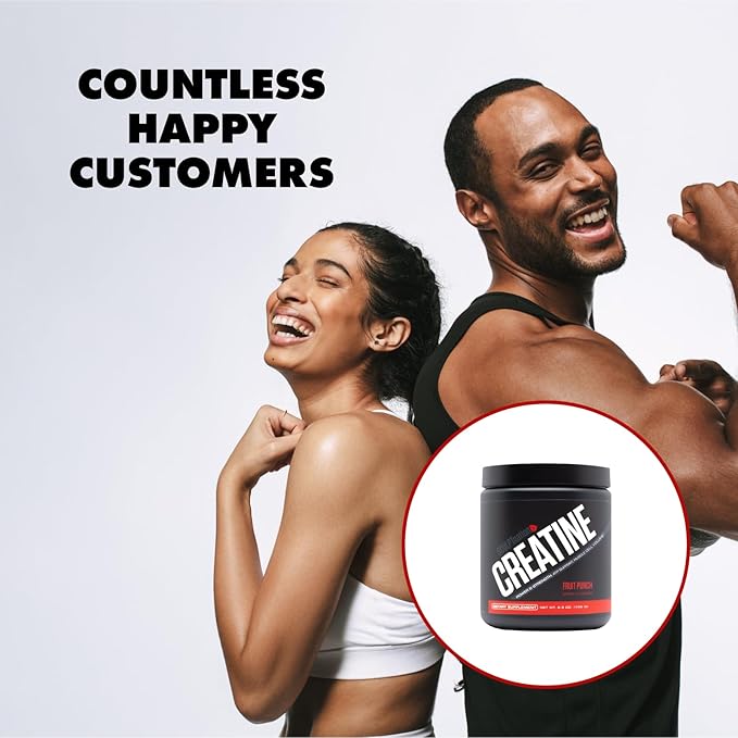 Sculpt Nation by V Shred Creatine - Premium Creatine Monohydrate Powder to Support Muscles, Energy, and Brain Function, Fruit Punch Flavored Creatine - 30 Servings