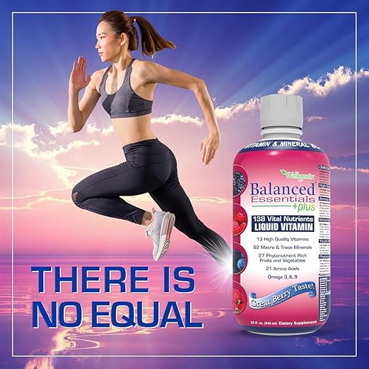Wellgenix Balanced Essentials Plus New Formula - Berry Flavor 32oz (Pack of 2) - Liquid Vitamin - Complete Multivitamin Supplement - Immune Boosting & Overall Health - Adults, Kids, Toddlers