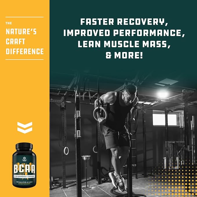 Branch Chain Amino Acids Supplement - Vegan BCAA Tablets Post Workout Muscle Recovery and Muscle Growth Support - Branched Chain Amino Acids Supplement for Men and Womens Workout Recovery 120 Count