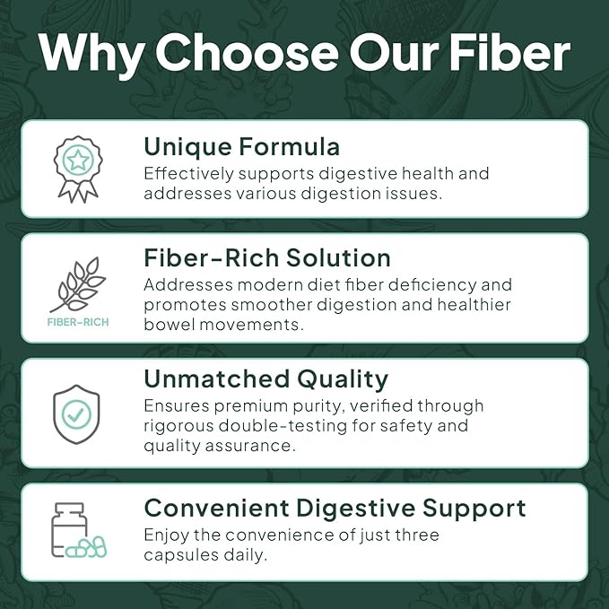 Better Fiber - Daily Fiber Supplement - Soften Stool for Effortless Bowel Movements - with Psyllium Hulk and Slippery Elm - 3 Bottles