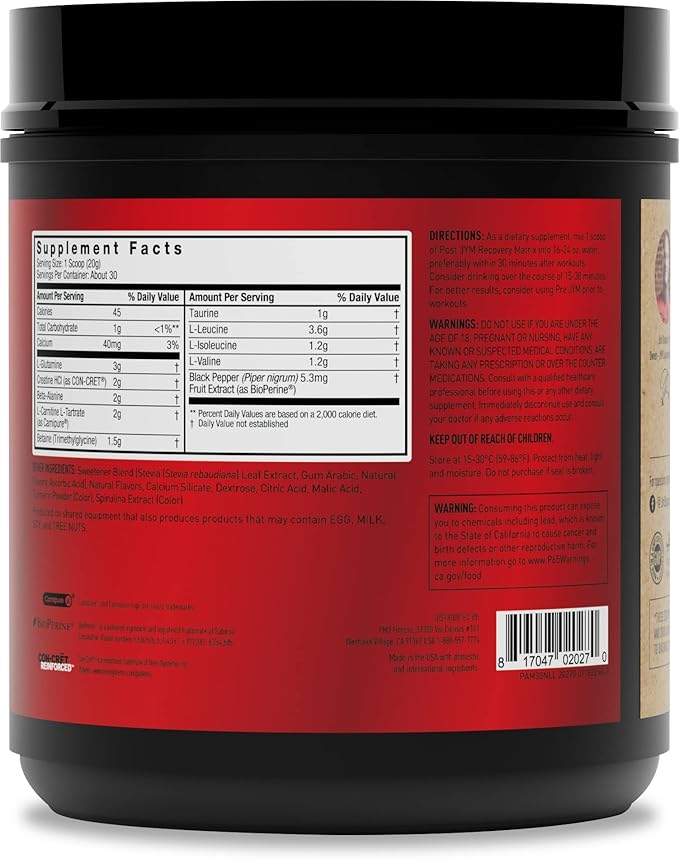 Post JYM Active Matrix - Natural Lemon Lime