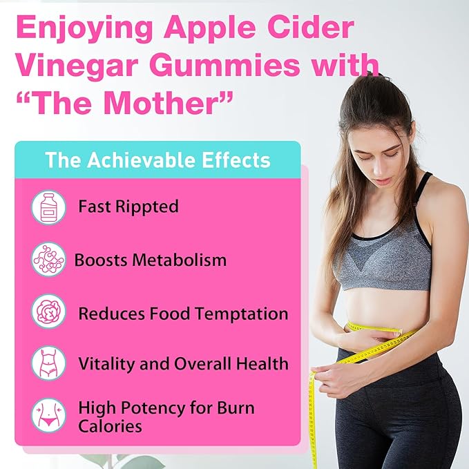 Apple Cider Vinegar Gummies, Keto ACV Gummies 2000mg, Formulated with Green Tea Extract, Probiotics & B12, ACV Gummies for Metabolism, Digestion, 360 Gummies