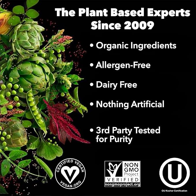 PlantFusion Complete Vegan Protein Powder - Plant Based Protein Powder With BCAAs, Digestive Enzymes and Pea Protein - Keto, Gluten Free, Soy Free, Non-Dairy, No Sugar, Non-GMO - Cookies & Cream 1 lb