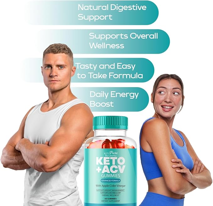 (3 Pack) Keto Pure ACV Gummies, Keto Pure Gummies Advanced Formula, 180 Gummies for 3 Months