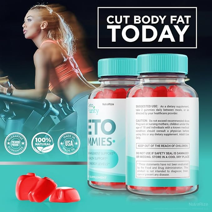 Keto Purity Gummies - Keto Purity Gummies Advanced Weight Loss, Keto Purity ACV Gummies, Maximum Strength Dietary Supplement, Keto + ACV Gummy, KetoPurity Gomitas Reviews (60 Gummies)