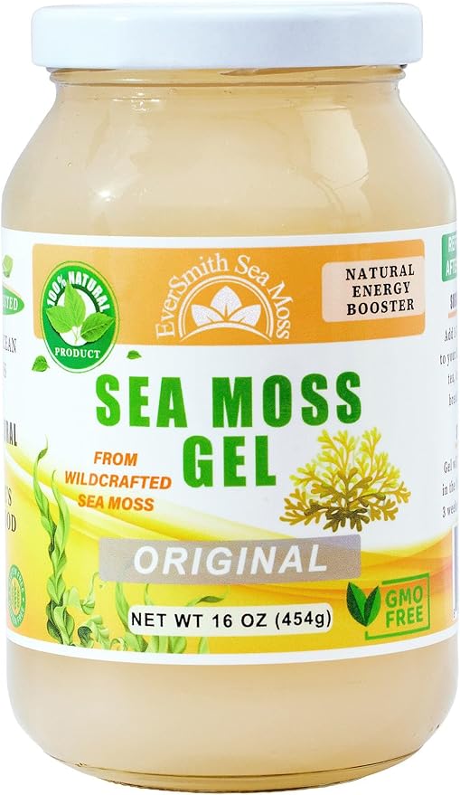 Wildcrafted Irish Sea Moss Gel | Made in USA | Rich in Vitamins & Minerals | Sea Moss Gel Raw | Nutritional Supplement (16 oz) (Unflavored)