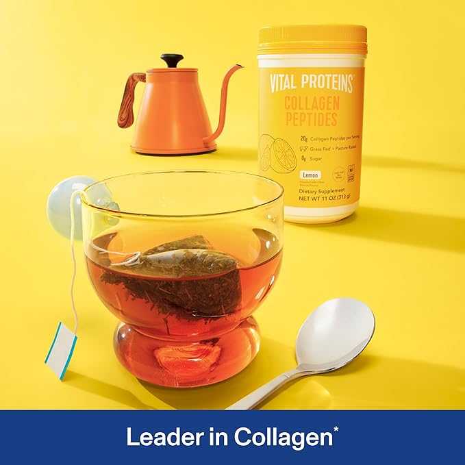 Vital Proteins Collagen Peptides Powder, Promotes Hair, Nail, Skin, Bone and Joint Health, Lemon 26.5 Ounce