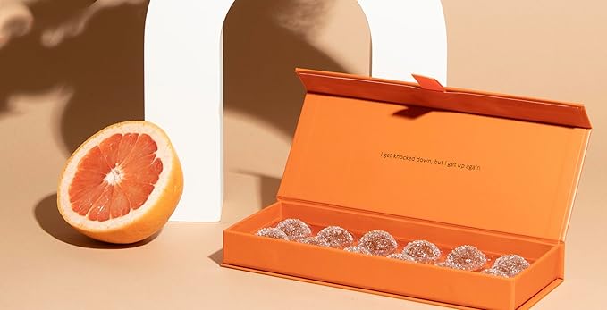 Molly J. Revive Post-Celebration Wellness Gumdrops – Cordyceps & DHM to Replenish and Rejuvenate – Plant-Powered Gummies in a Luxury Gift Box – Pack of 12 Gumdrops