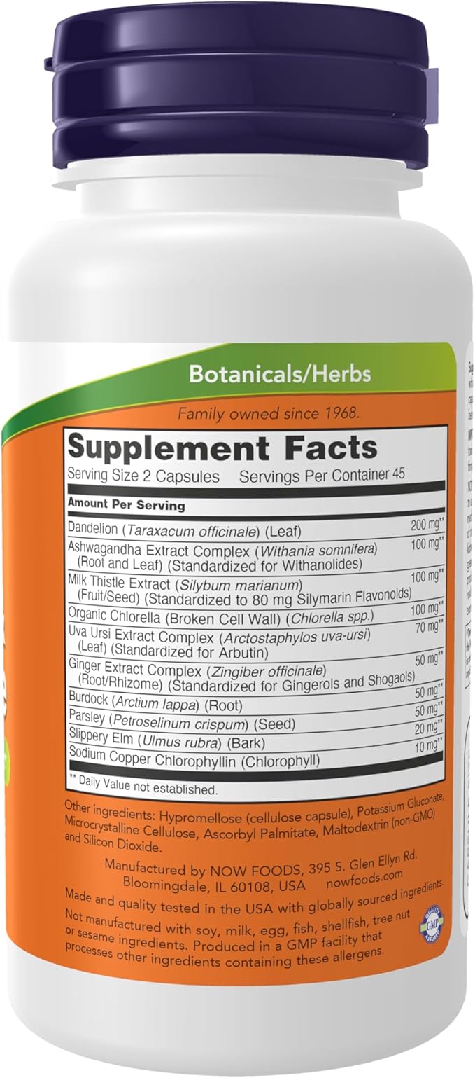 NOW Foods Supplements, Detox and Cleanse, 90 Veg Capsules, Liver and Kidney Support*