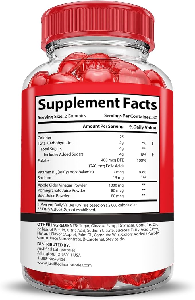 (3 Pack) Keto Crave Keto ACV Gummies Advanced Formula 1000MG Keto Crave Keto Gummies Apple Cider Vinegar Formulated with Pomegranate Beet Juice Powder B12 Vegan Non GMO 180 Gummys