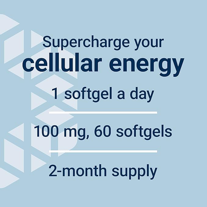 Life Extension Super Ubiquinol CoQ10 with Enhanced Mitochondrial Support, ubiquinol CoQ10, shilajit, potent heart health & cellular energy production support, ultra-absorbable, gluten-free, 60 softgel