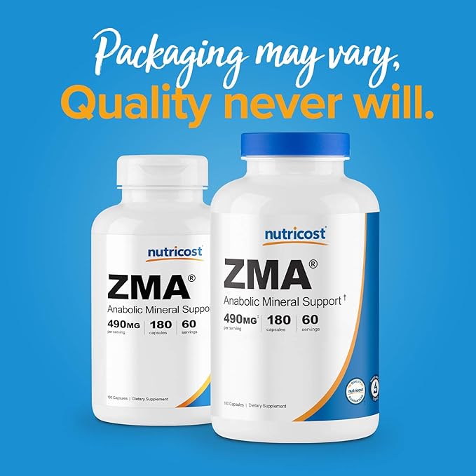 Nutricost ZMA 180 Capsules (3 Bottles)