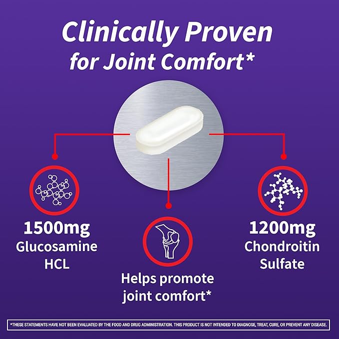 Cosamin DS, #1 Researched Glucosamine & Chondroitin Joint Health Supplement, 150 'Easy-To-Swallow' Caplets