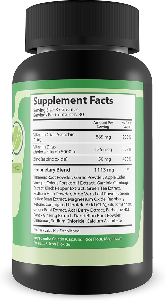 Immune Detox Toxibinder Pro - Detox & Immune Support Supplement - Help Expel Toxins - Natural Detox Cleanse - Psyllium, Vitamin C, Ginger, Zinc, Dandelion Root - Full Body Detox Immune Boost Support