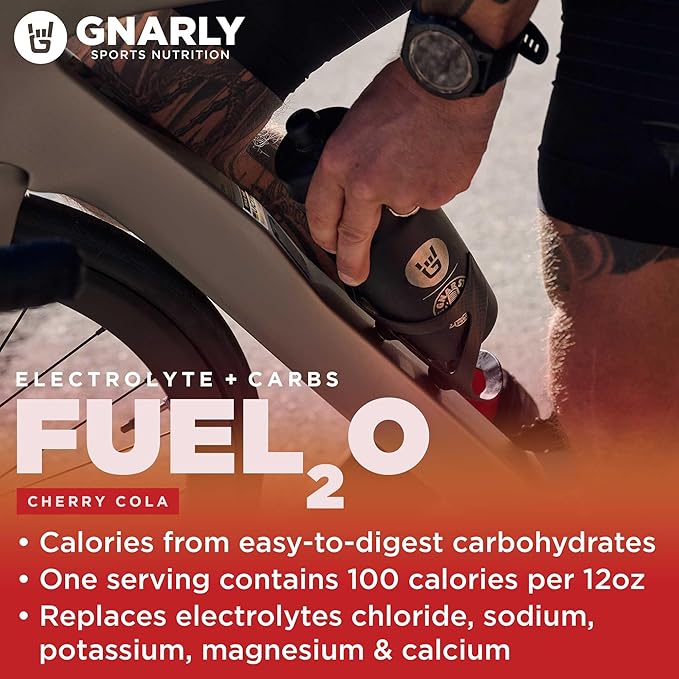Gnarly Nutrition Fuel20 Electrolyte Powder - Fuel 2O Endurance Nutrition, NSF Content Certified, Electrolyte Solution, Fuel, Replenishment, and Recovery - Cherry Cola, 25.57Oz