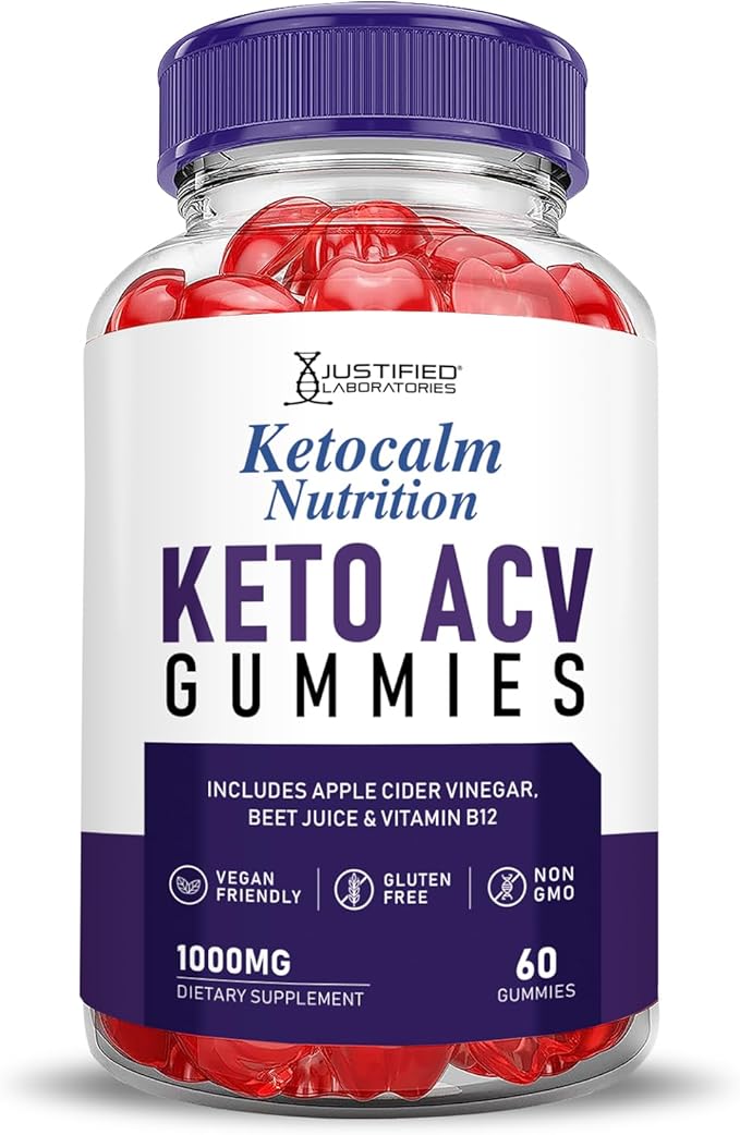 (3 Pack) Ketocalm Nutrition Keto ACV Gummies Advanced Formula 1000MG Keto Calm Nutrition Keto Gummies Apple Cider Vinegar Formulated with Pomegranate Beet Juice Powder B12 Vegan Non GMO 180 Gummys