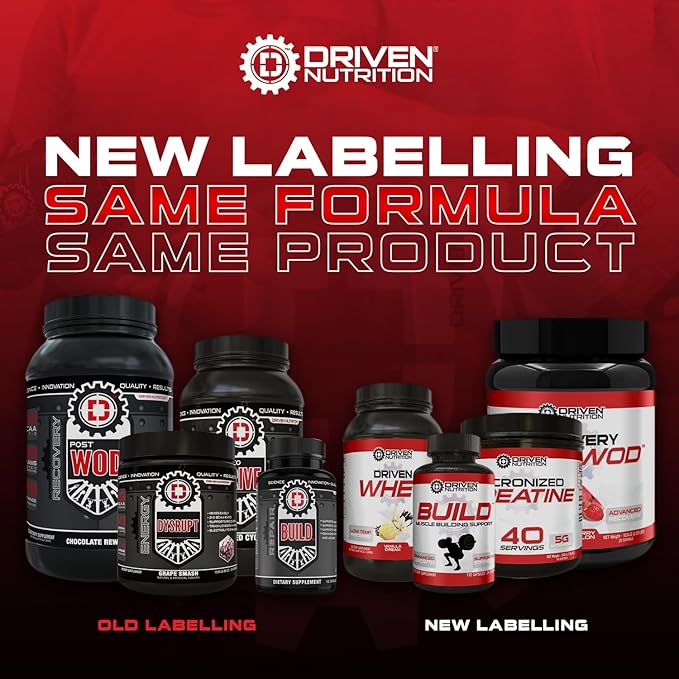 Driven Pro Fusion 7 Meal Replacement Powder - Men & Women, 3 lbs - 24g Protein Per Serving, Digestive Enzymes & MCT Oil - Gluten-Free - On-The-Go Energy & Supports Muscle Mass - Strawberry Milkshake