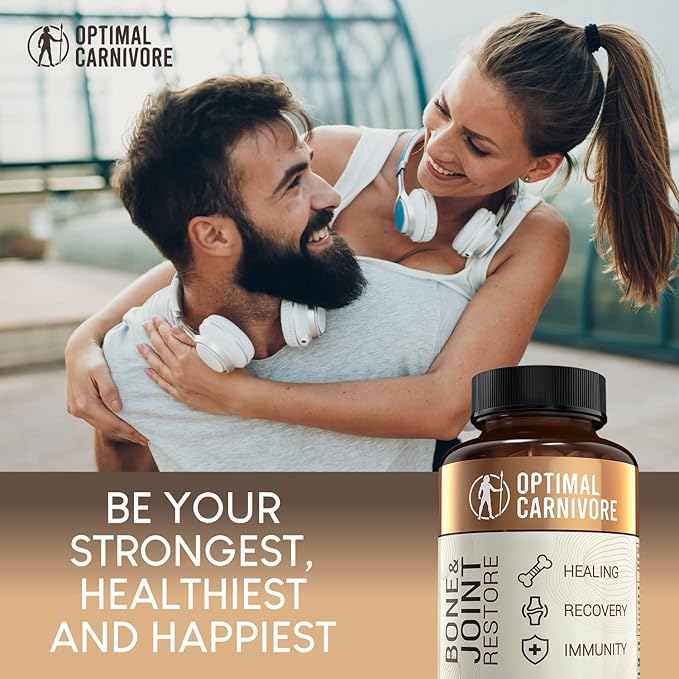 Grass Fed Bone Marrow Supplement & Bovine Tracheal Cartilage, Bone Restore & Joint Health Supplement, Joint Support Supplement, Bone Strength and Bone Fracture Supplement