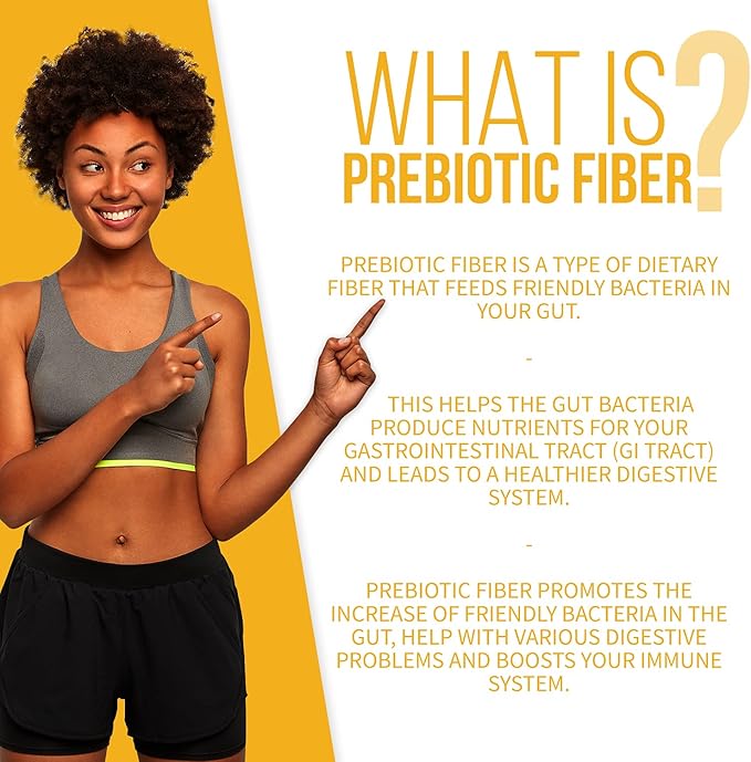 GOBIOTIX Fiber Supplement - Prebiotic Soluble Fiber Powder, Supports Gut Health and Digestive Regularity - Gummies Alternative - Gluten & Sugar Free, Keto, Vegan - 1 Scoop Daily, 35 Servings (3 Pack)