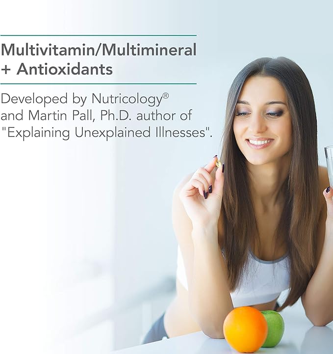 Nutricology MVM-A Supplement - Multivitamin for Men & Women, with Iron, Daily Vitamins, for Adults, High Potency, Bioavailable, Vegetarian Capsules - 180 Count