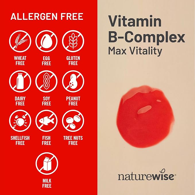 NatureWise Vitamin B Complex for Women and Men - with Folic Acid Biotin B1 B2 B3 B6 B12 - Support Cellular Energy & Mental Clarity - Gluten & Dairy Free, Non-GMO - 360 Softgels[1-Year Supply]